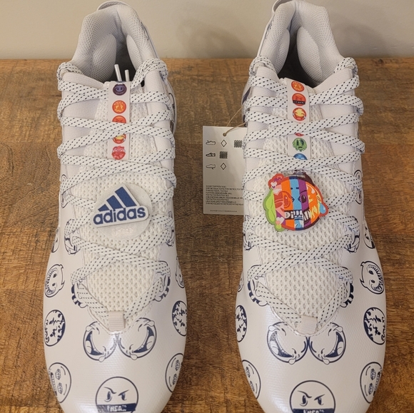 Adidas Freak 22 Big Mood Emoji DSG SM Football Cleats Blue White Men’s Size 14 - Picture 6 of 14